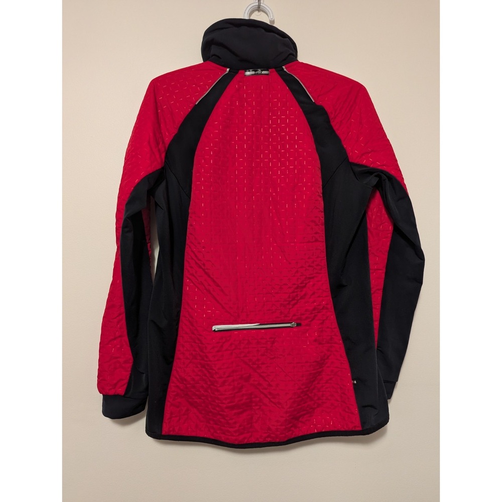 Swix Quilted Softshell Jacket Womens Large Pink Full Zip Reflective Winter Ski - Picture 5 of 13